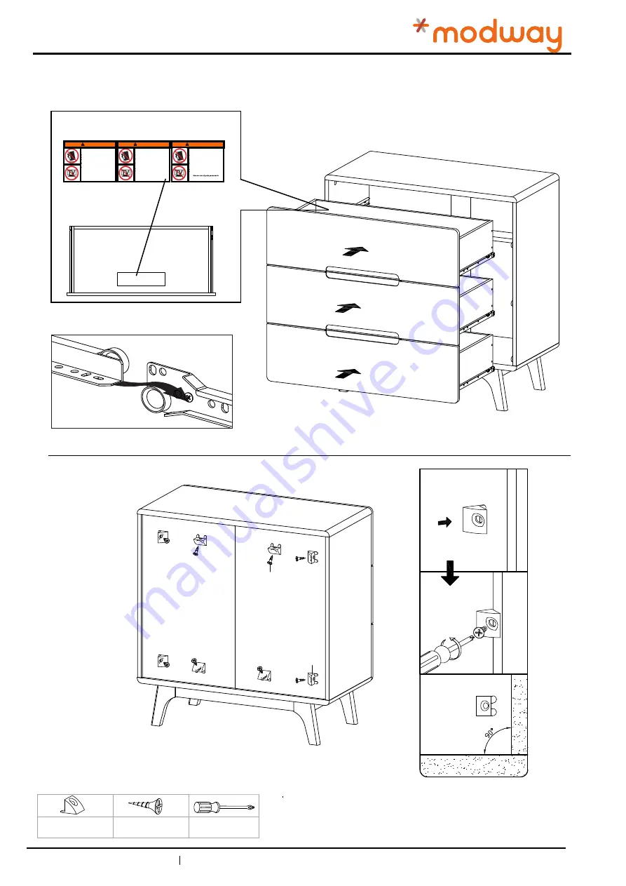 modway CHEST OF DRAWERS MOD-6074 Скачать руководство пользователя страница 11