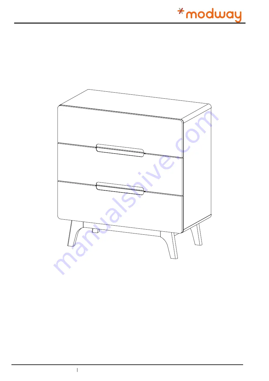 modway CHEST OF DRAWERS MOD-6074 Assembly Instructions Manual Download Page 13