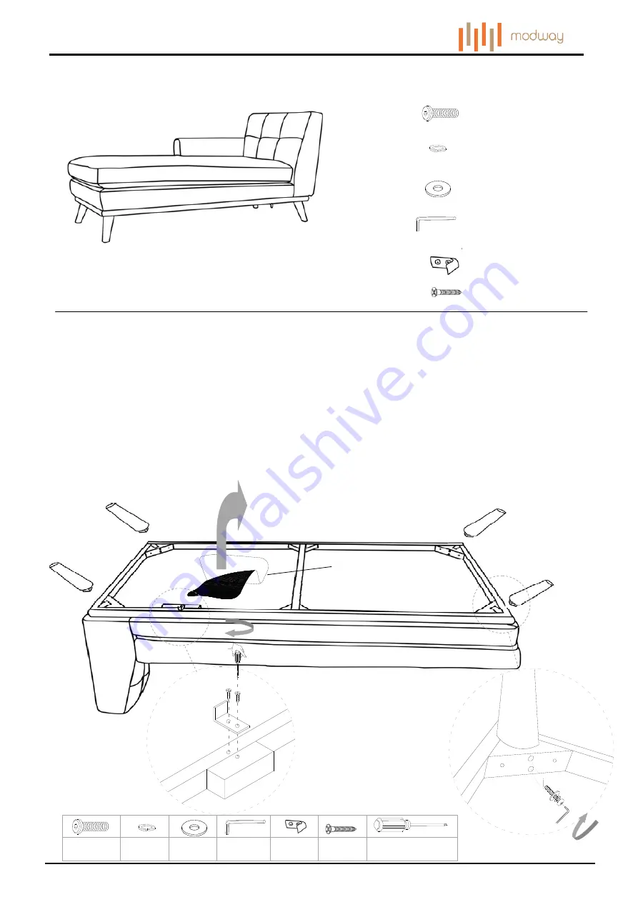 modway EEI-1792 Assembly Instructions Download Page 2