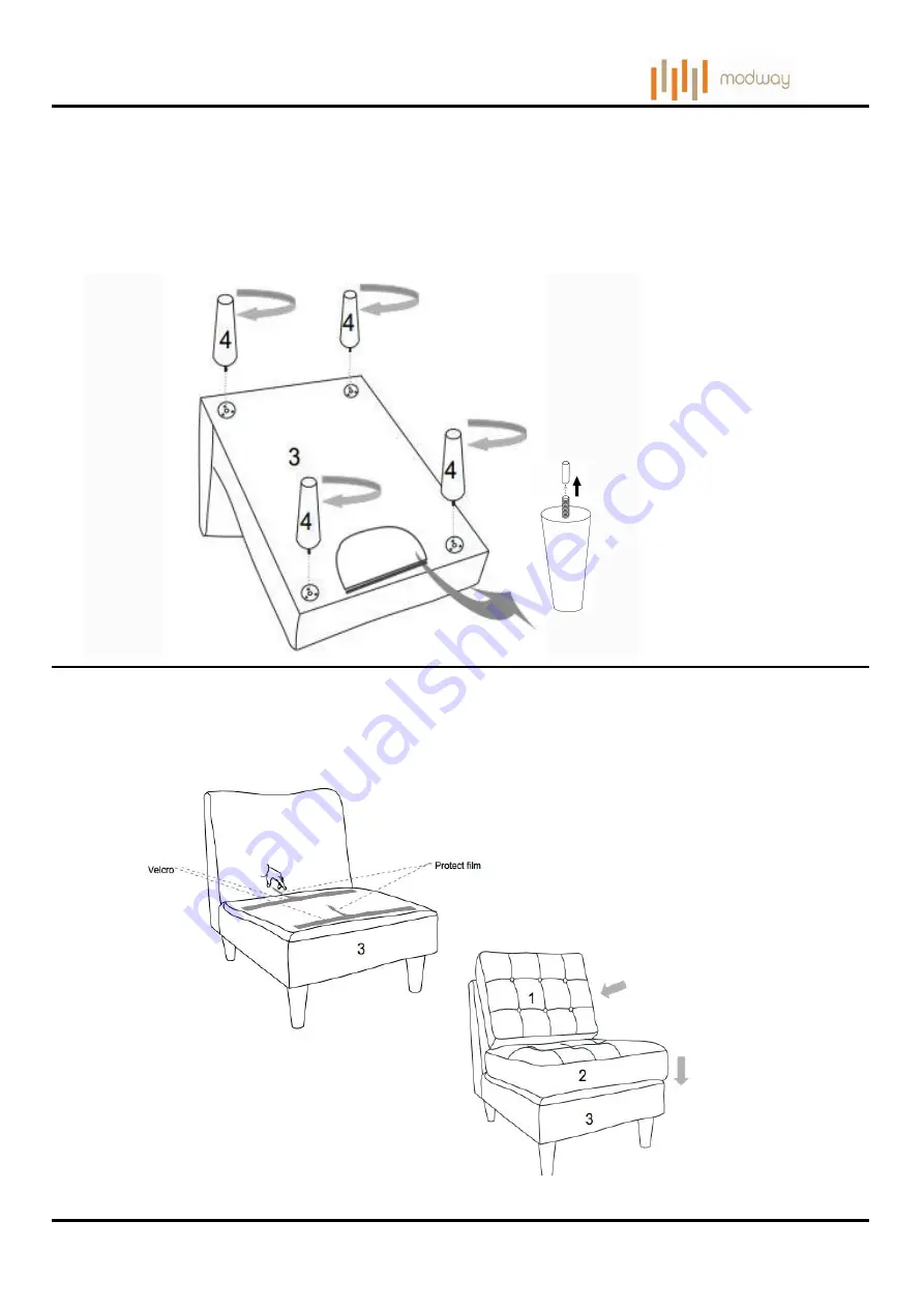 modway EEI-2140 Quick Start Manual Download Page 2