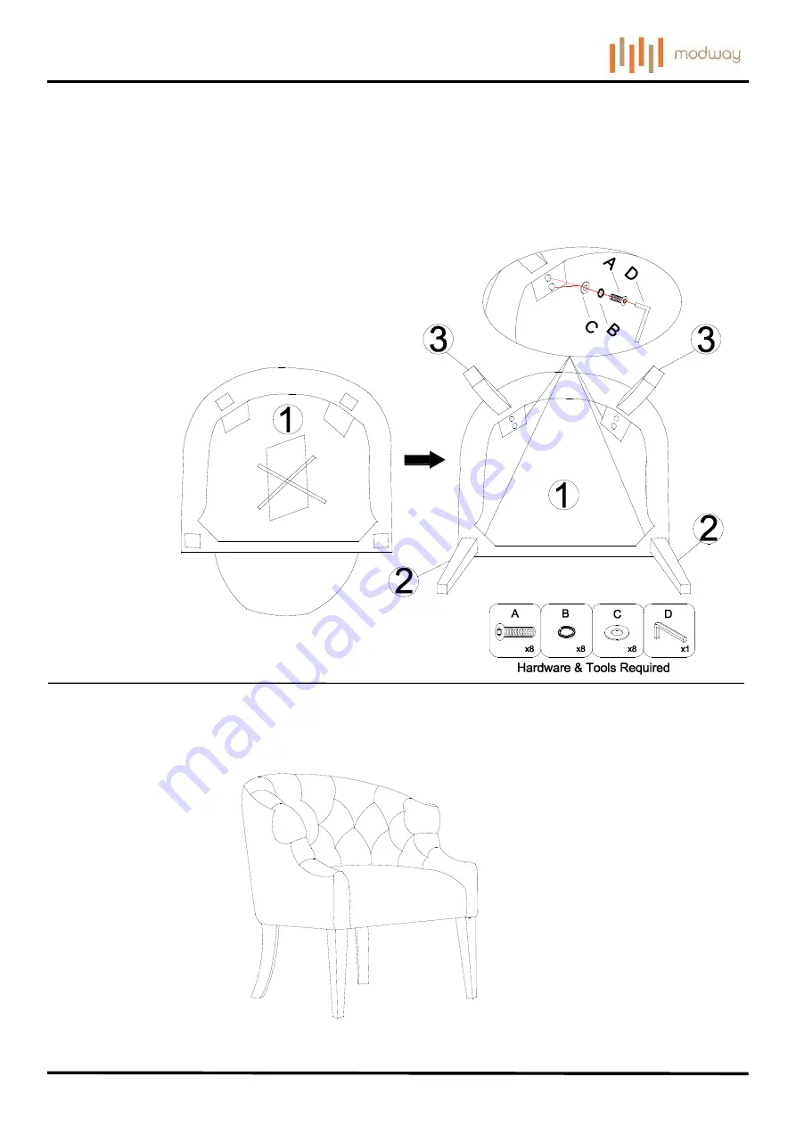 modway EEI-3452 Quick Start Manual Download Page 2