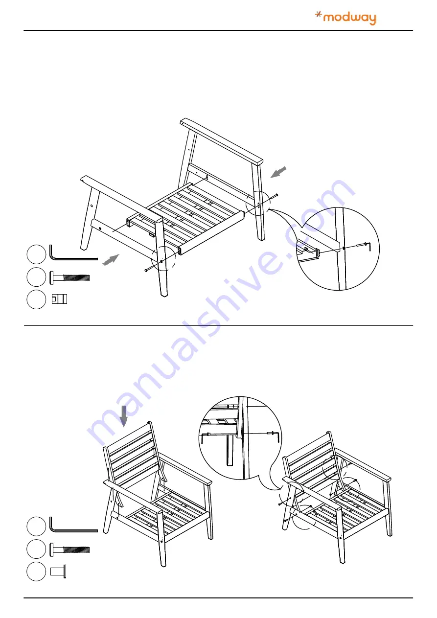 modway EEI-3705-NAT-GRY Скачать руководство пользователя страница 2