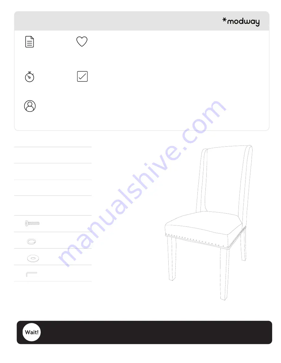 modway EEI-5012 Assembly Instructions Download Page 2