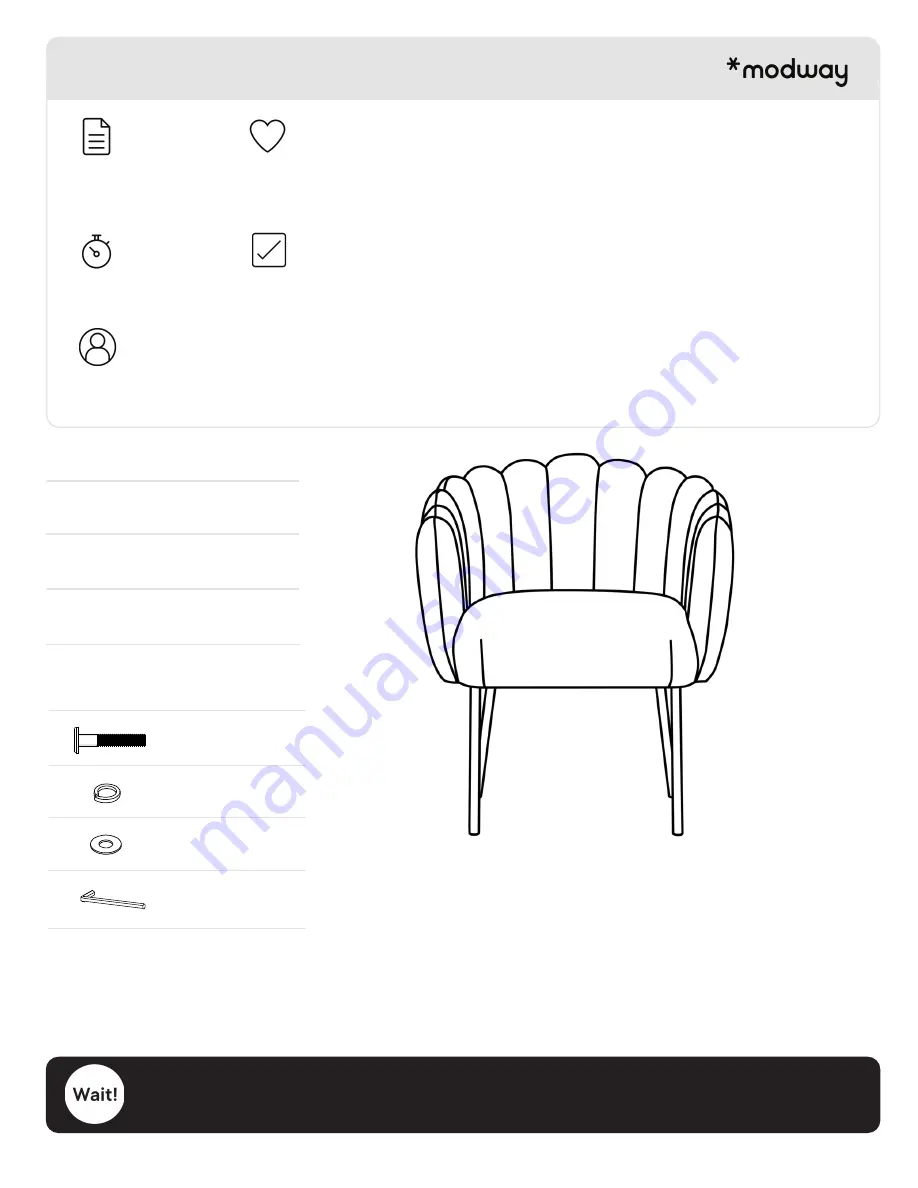 modway EEI-5024 Assembly Instructions Download Page 2