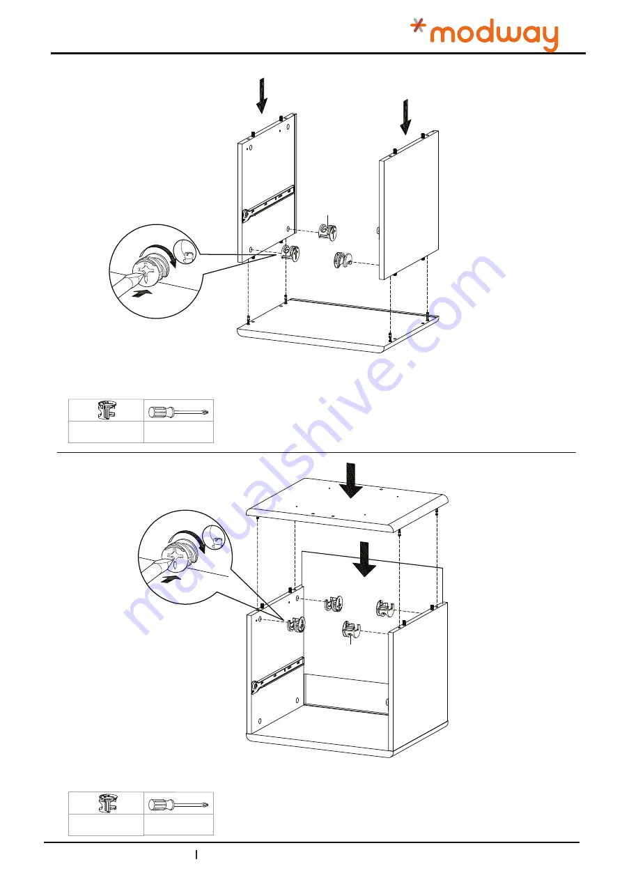 modway Hiro CH2 MOD-6073 Assembly Instructions Manual Download Page 4