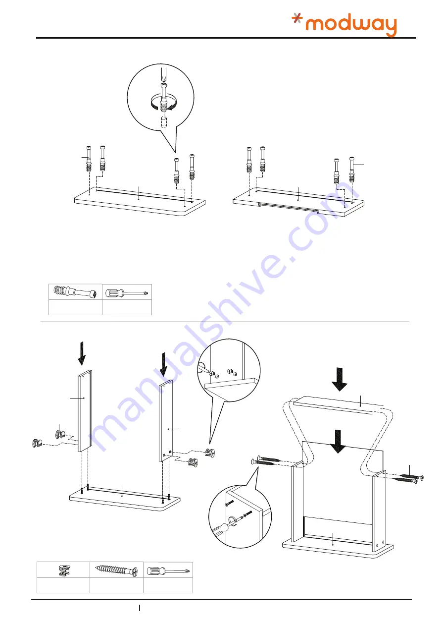 modway Hiro CH2 MOD-6073 Assembly Instructions Manual Download Page 8