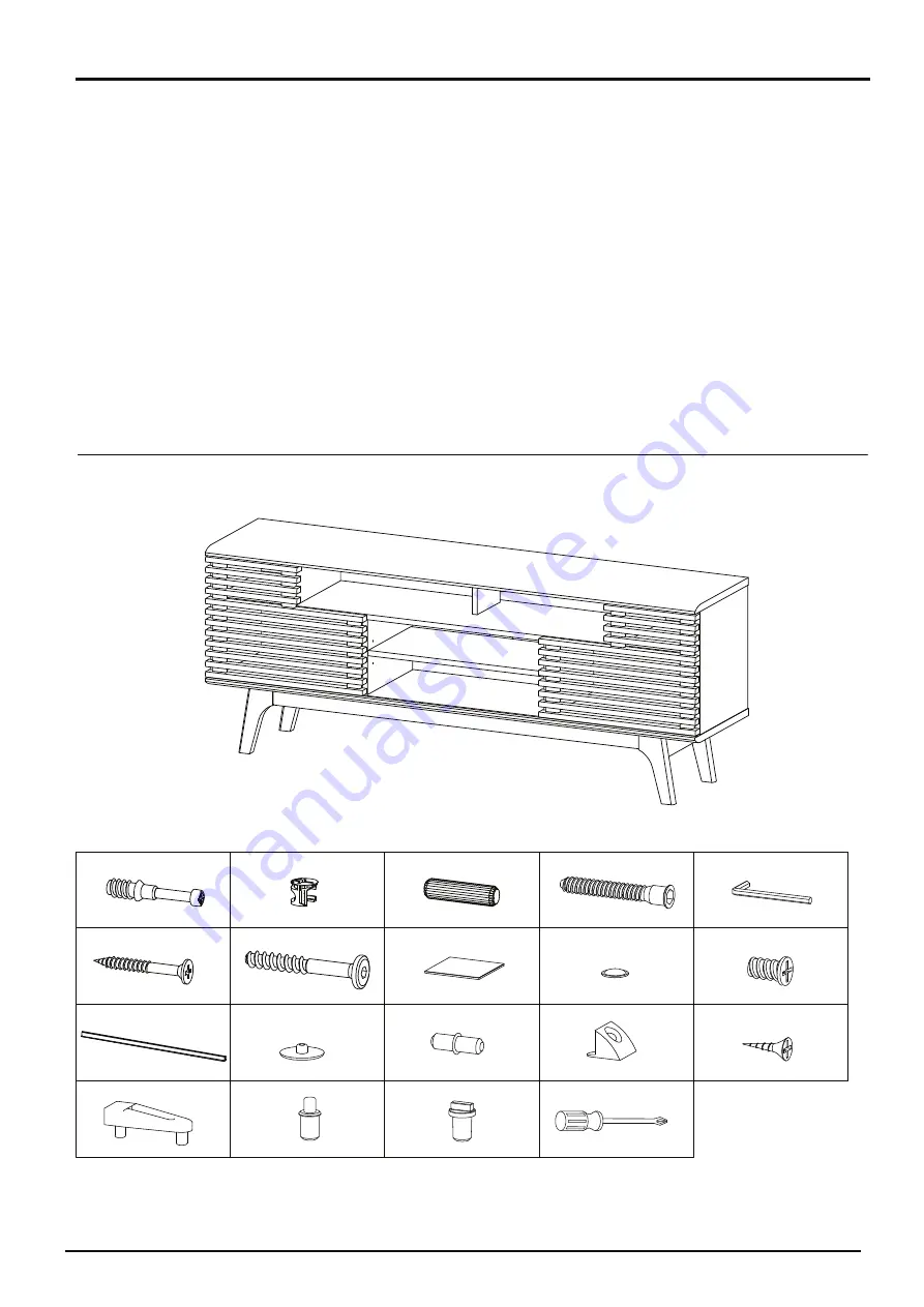 modway KIREI HIGH TV 180 2L Assembly Instructions Manual Download Page 1