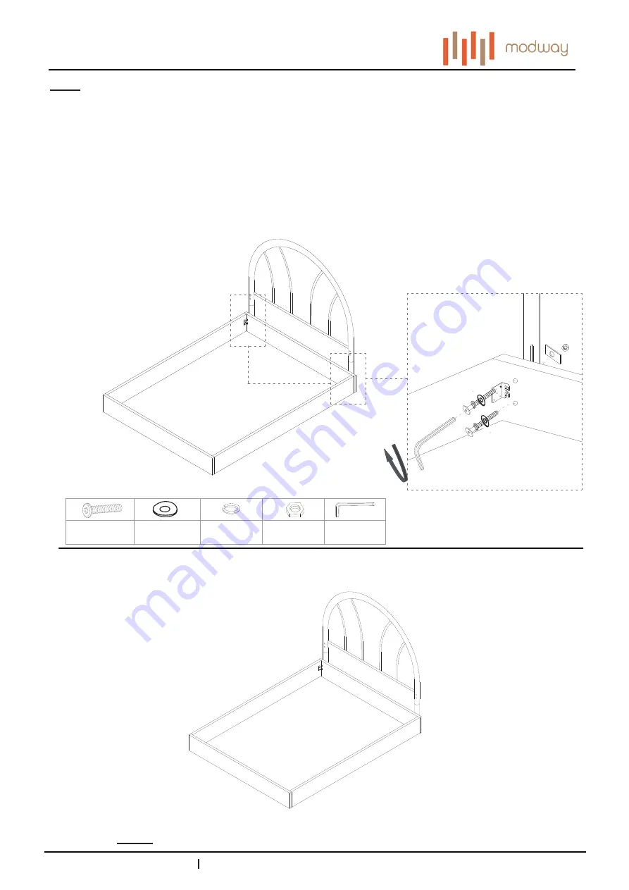 modway MOD-5538 Assembly Instructions Manual Download Page 4