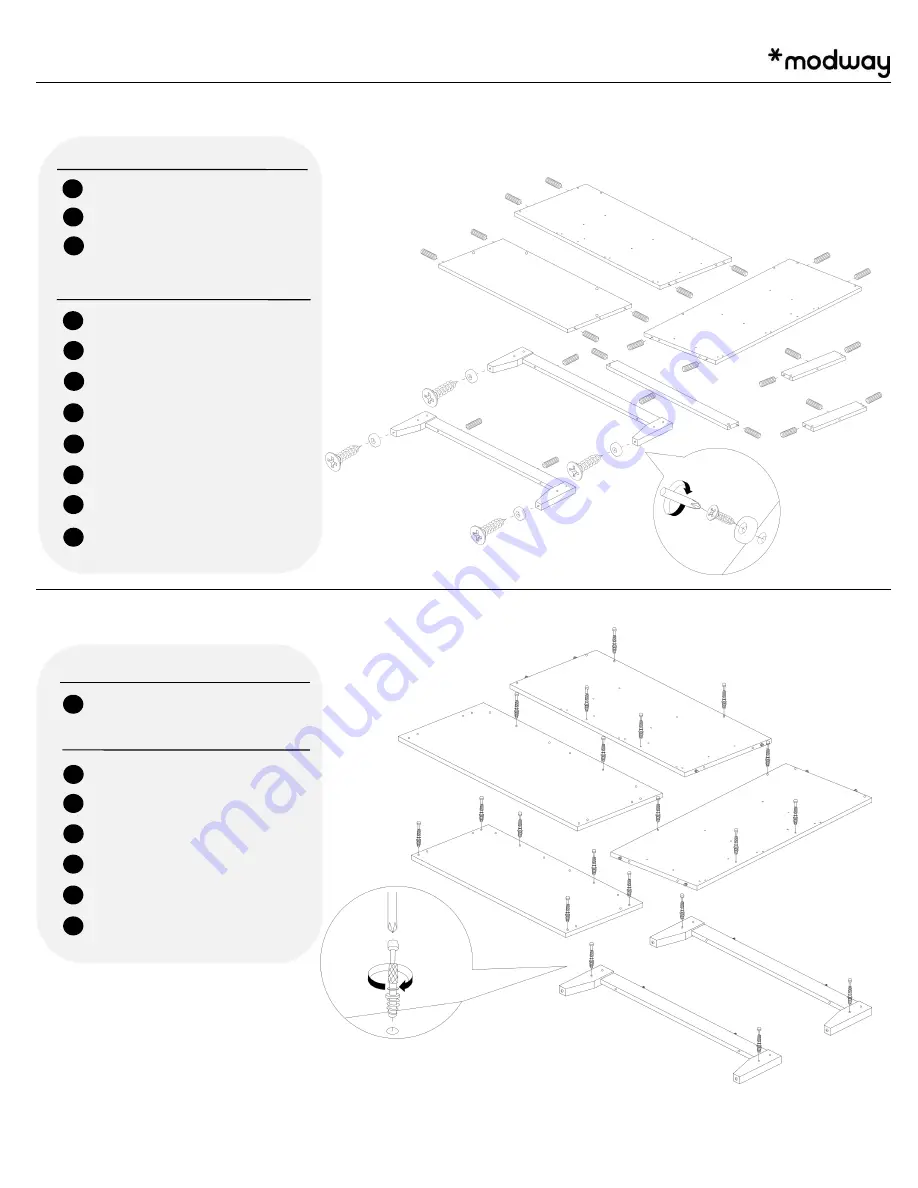 modway MOD-6965-WAL Assembly Instructions Manual Download Page 3