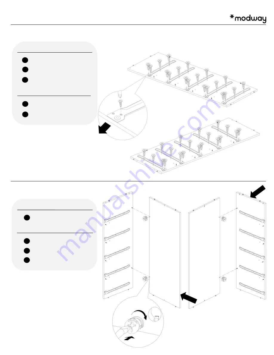 modway MOD-6967-WAL Assembly Instructions Manual Download Page 5