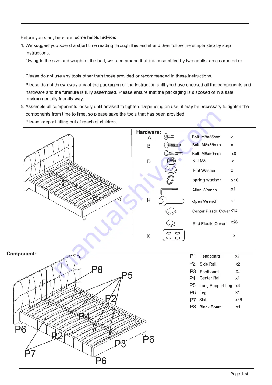 modway MOD6081 Quick Start Manual Download Page 1