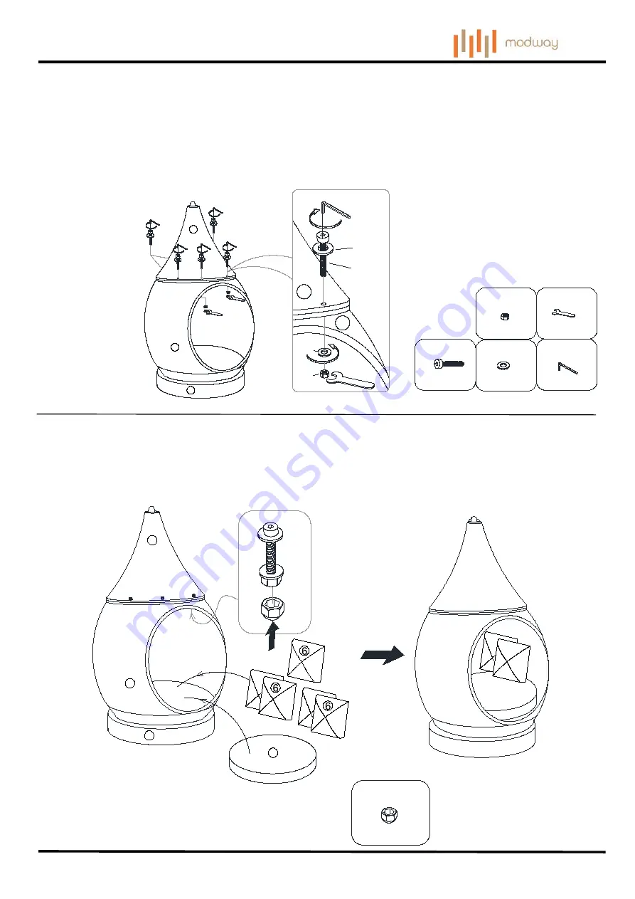 modway Palace EEI-2302 Manual Download Page 3