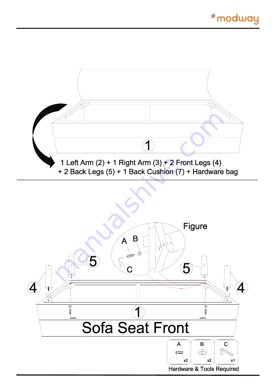 modway Valour EEI-4004 Manual Download Page 2