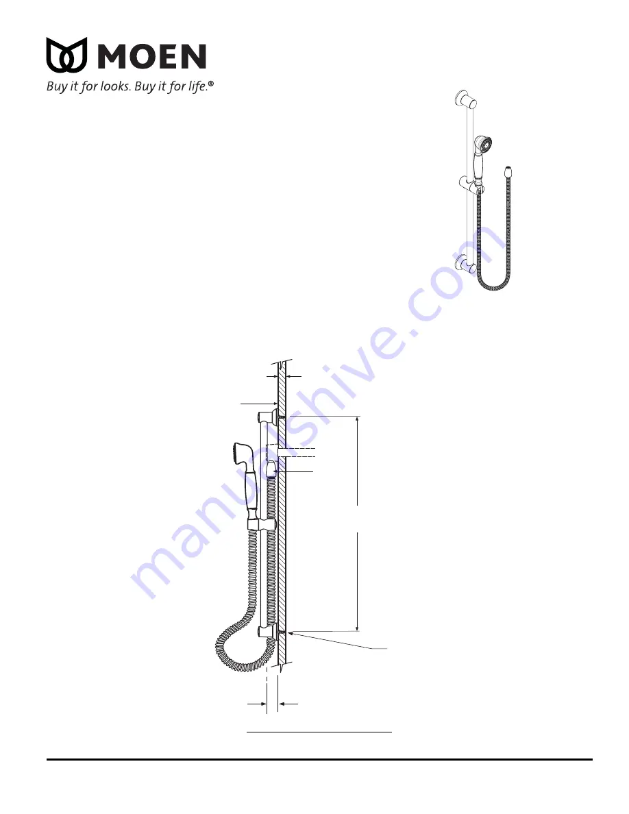 Moen 3869AN Specifications Download Page 1