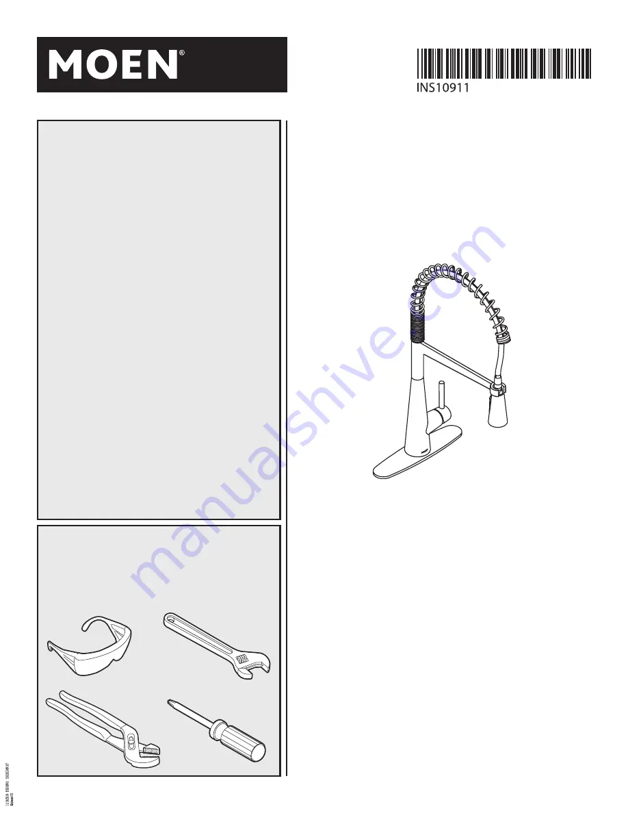 Moen 5925 Series Скачать руководство пользователя страница 1