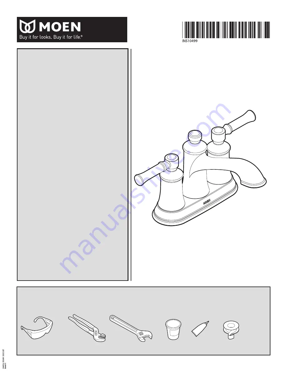 Moen 6802 Series Скачать руководство пользователя страница 1