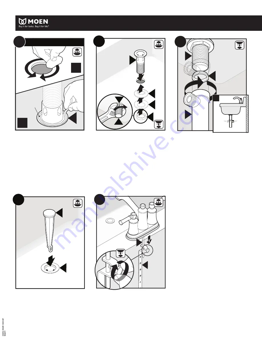 Moen 6802 Series Installation Manual Download Page 6