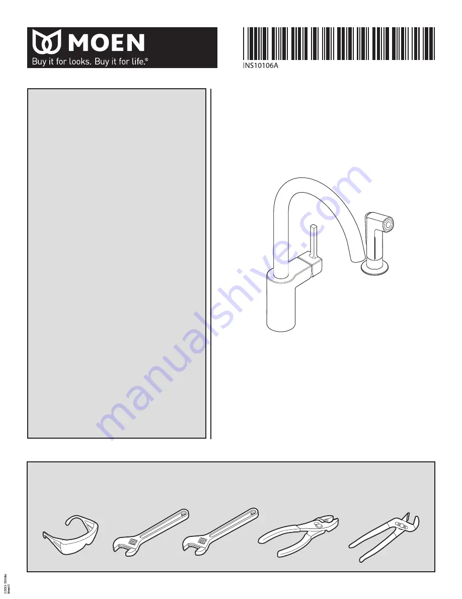 Moen 7165 Series Скачать руководство пользователя страница 1