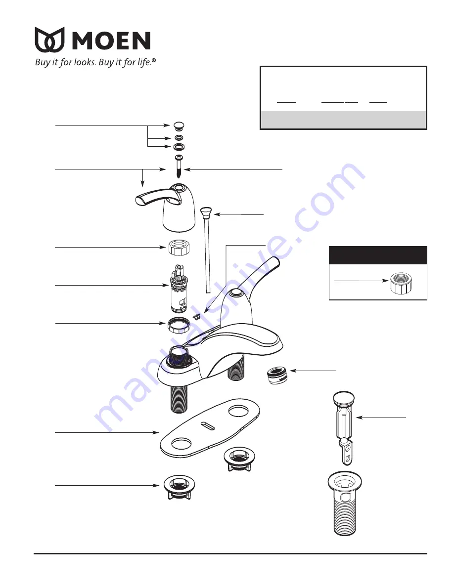 Moen 84402 Illustrated Parts Download Page 1