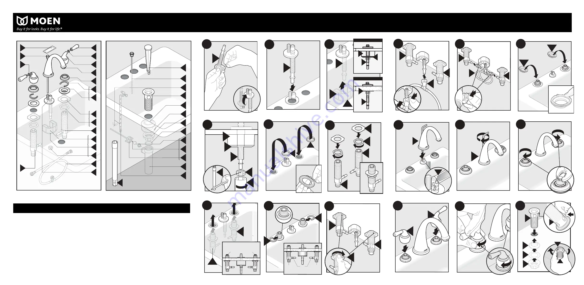 Moen CA84241 Series Quick Start Manual Download Page 2