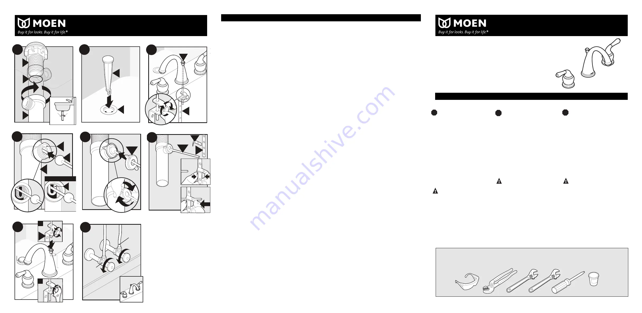 Moen CA84241 Series Quick Start Manual Download Page 5