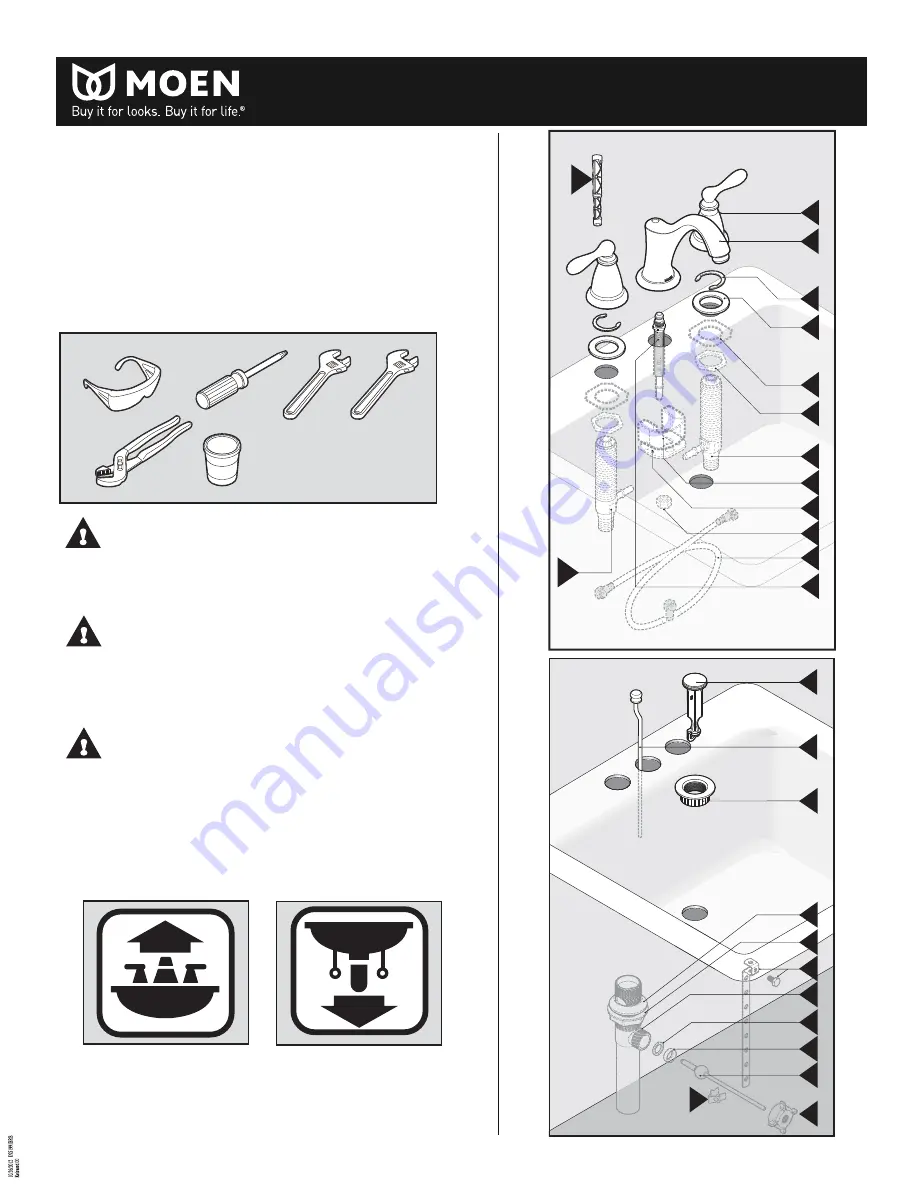 Moen CA84440BRB Скачать руководство пользователя страница 2