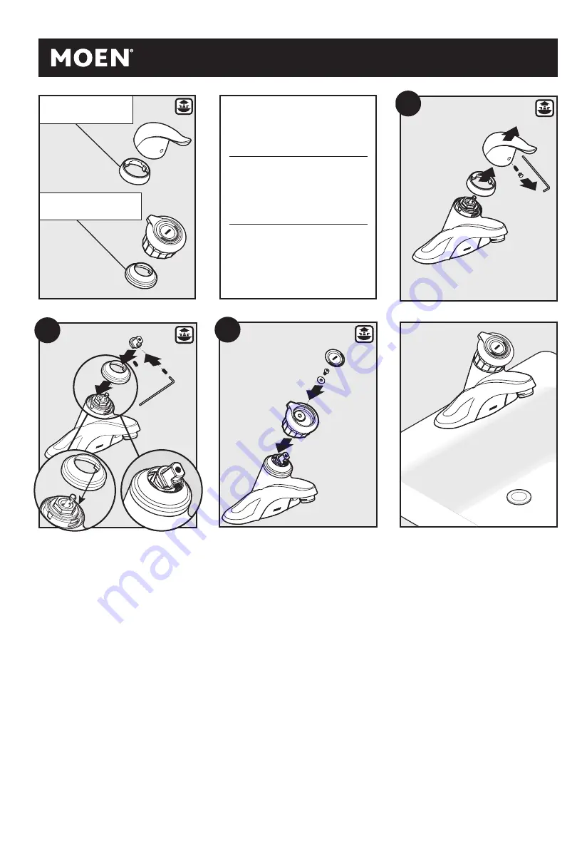 Moen CA84500 Quick Start Manual Download Page 5