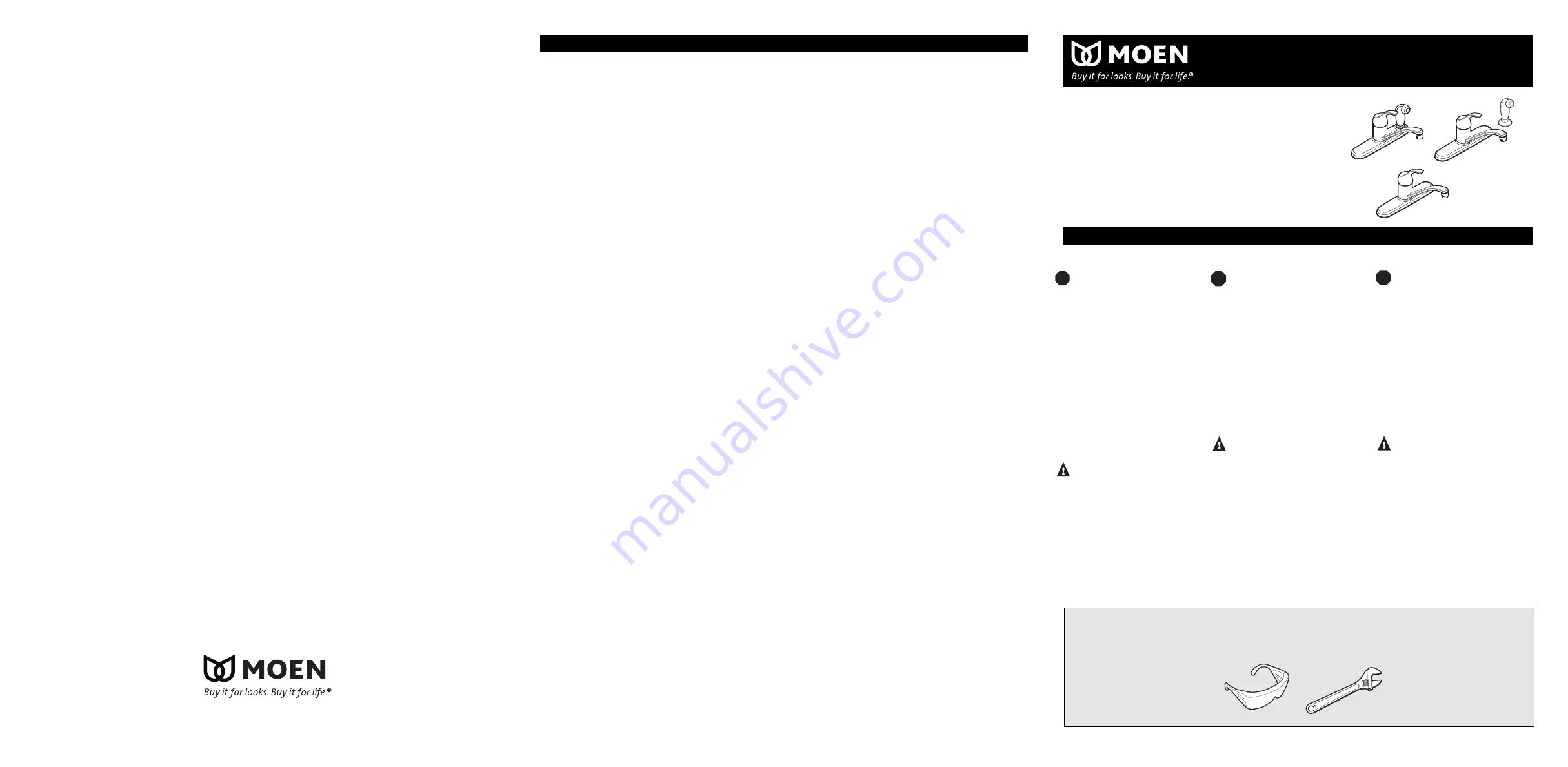 Moen CA87526 Series Скачать руководство пользователя страница 1