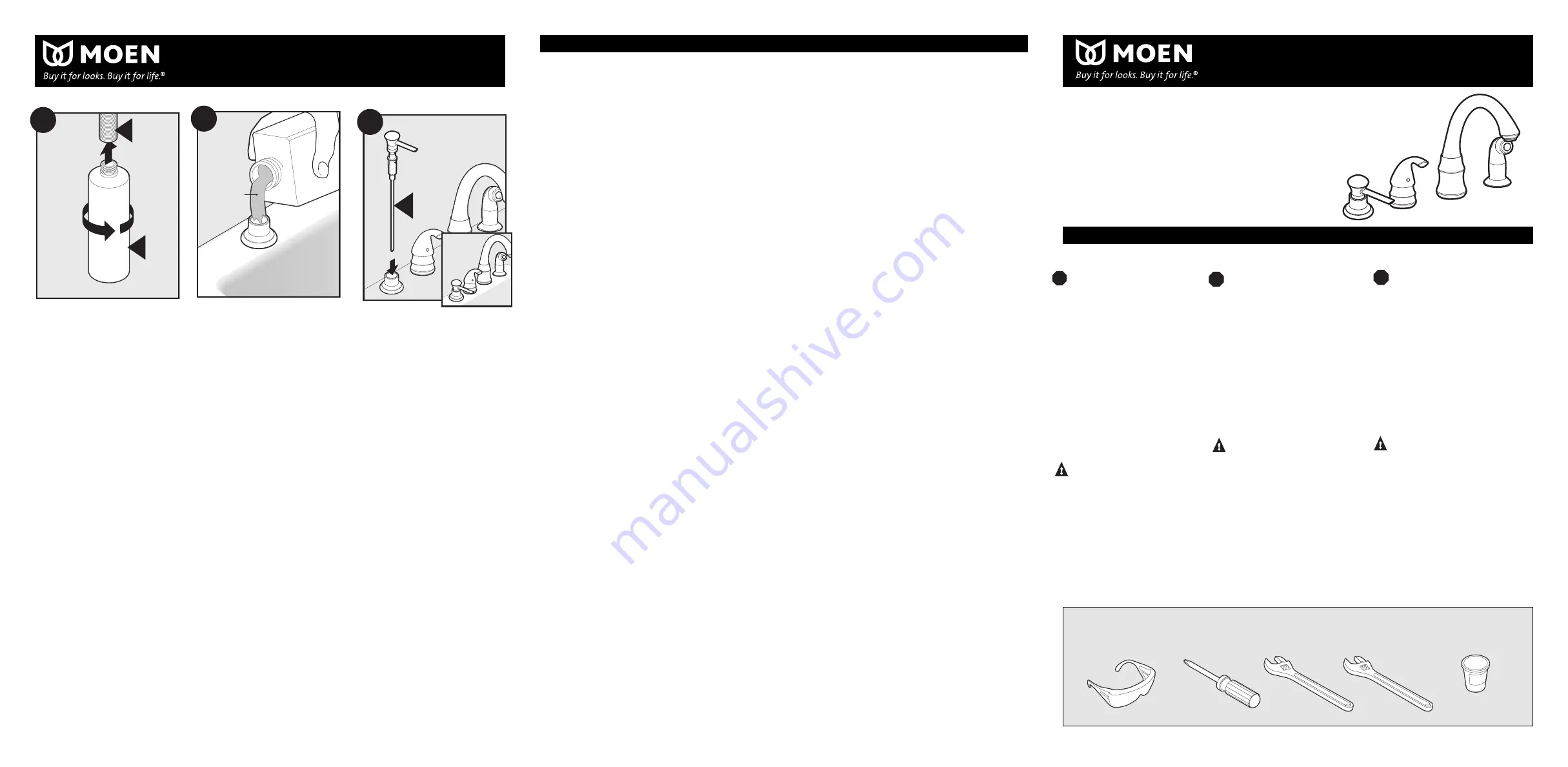 Moen CA87787 Series Manual Download Page 5