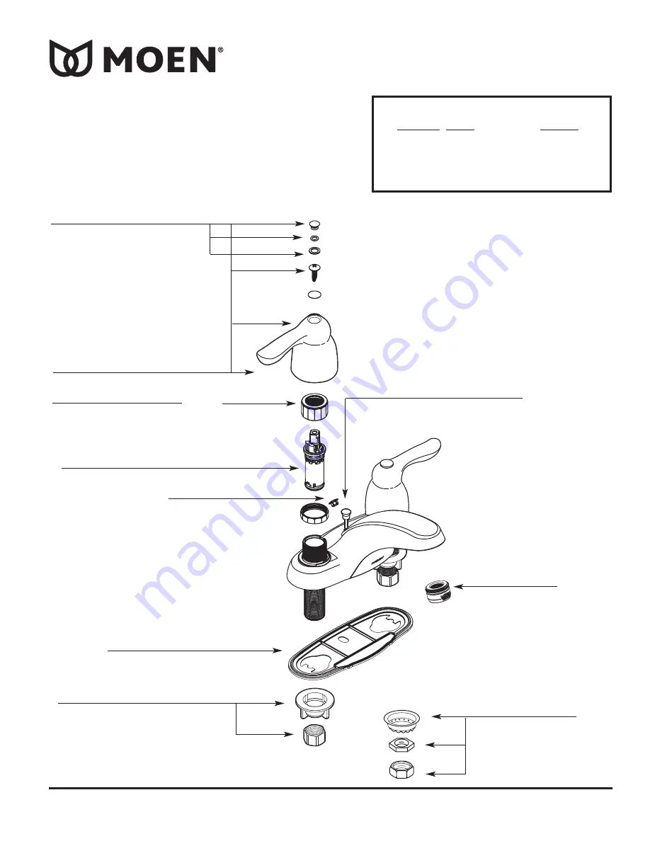 Moen Chrome 8915 Скачать руководство пользователя страница 1