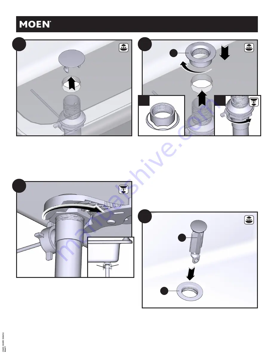 Moen Colinet TS44102BG Manual Download Page 4