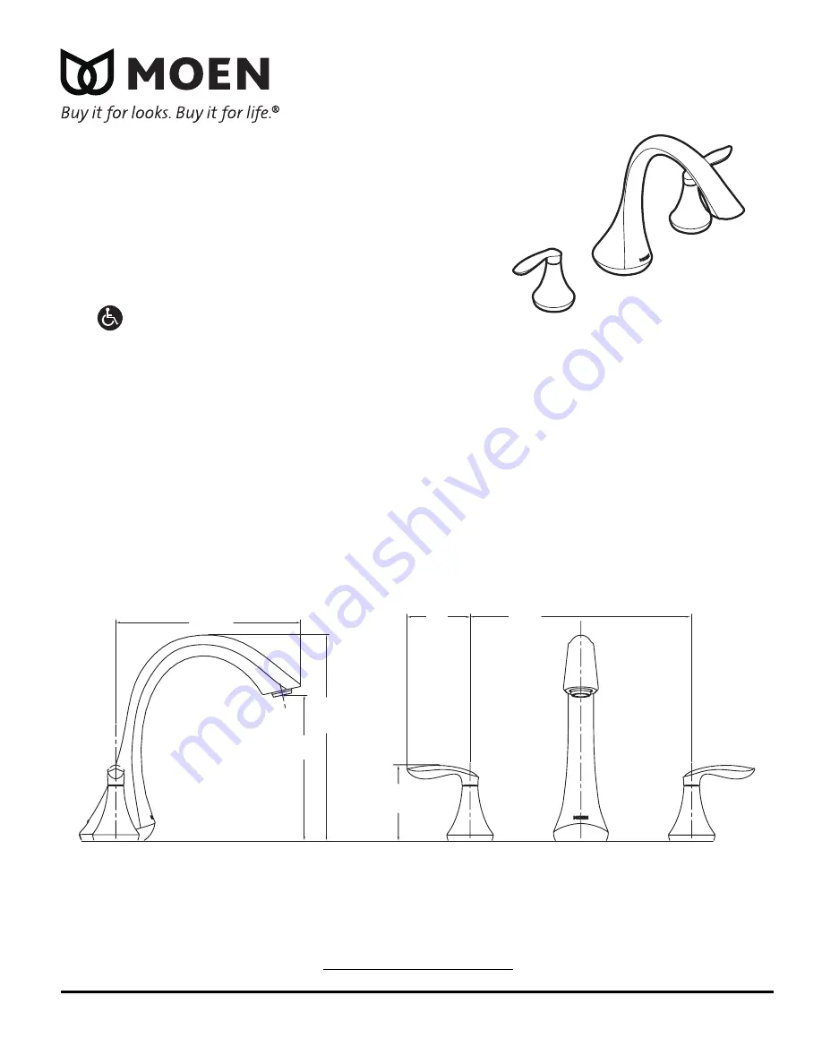 Moen EVA T943 series Скачать руководство пользователя страница 1