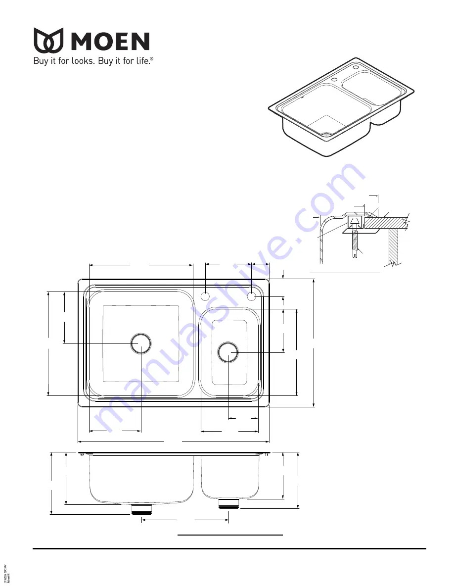 Moen Gibson 21550 Installation Manual Download Page 1