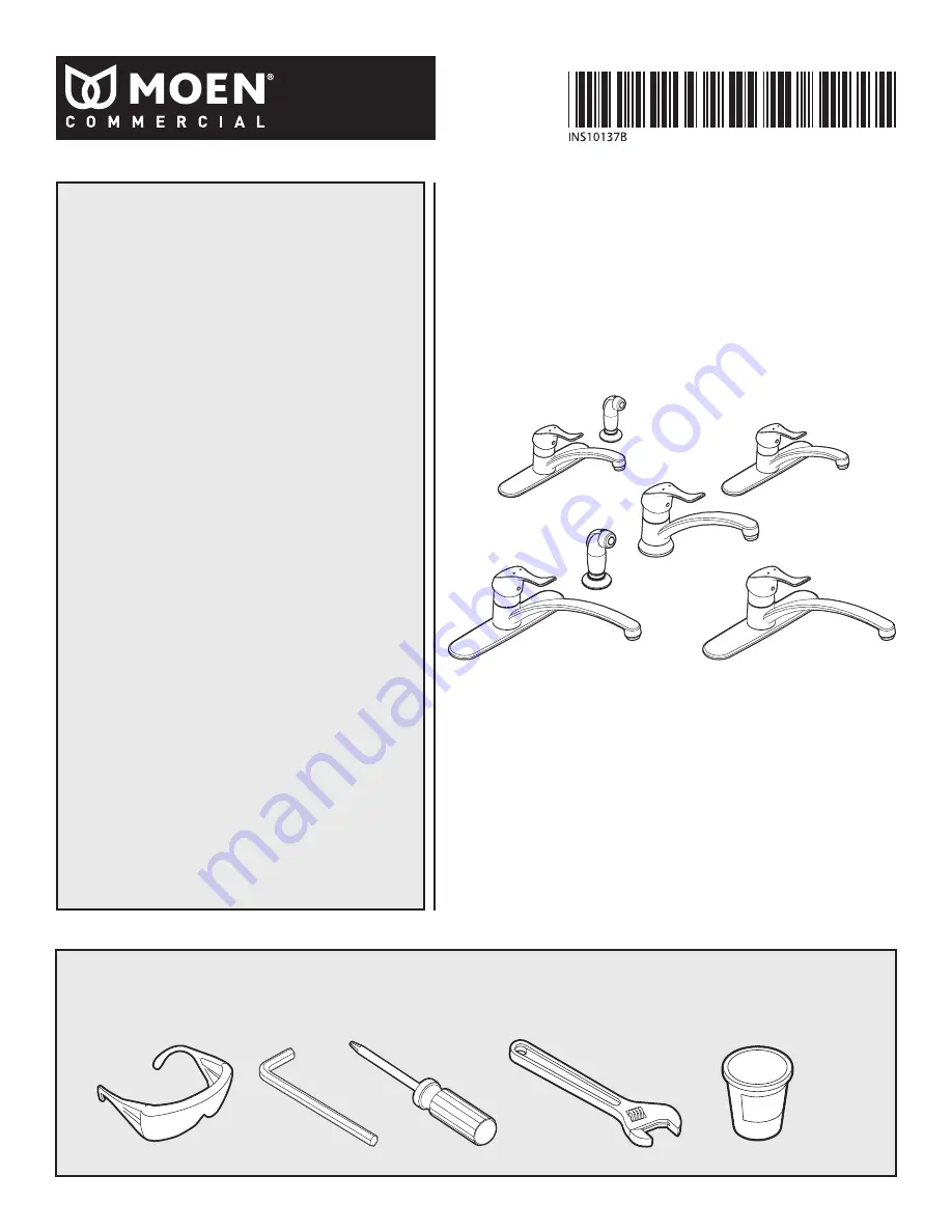 Moen INS10137B - 2/16 Скачать руководство пользователя страница 1