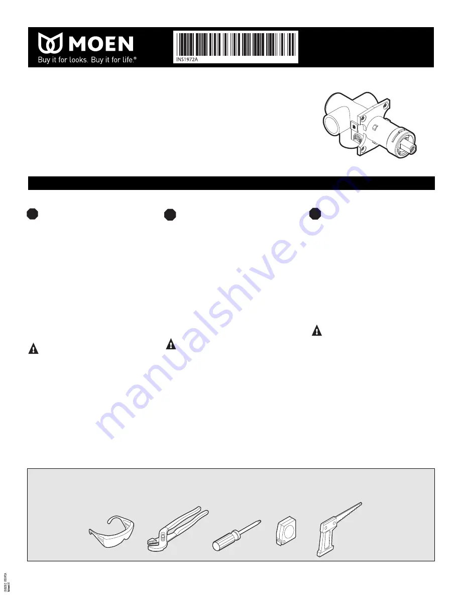 Moen INS1972A Скачать руководство пользователя страница 1