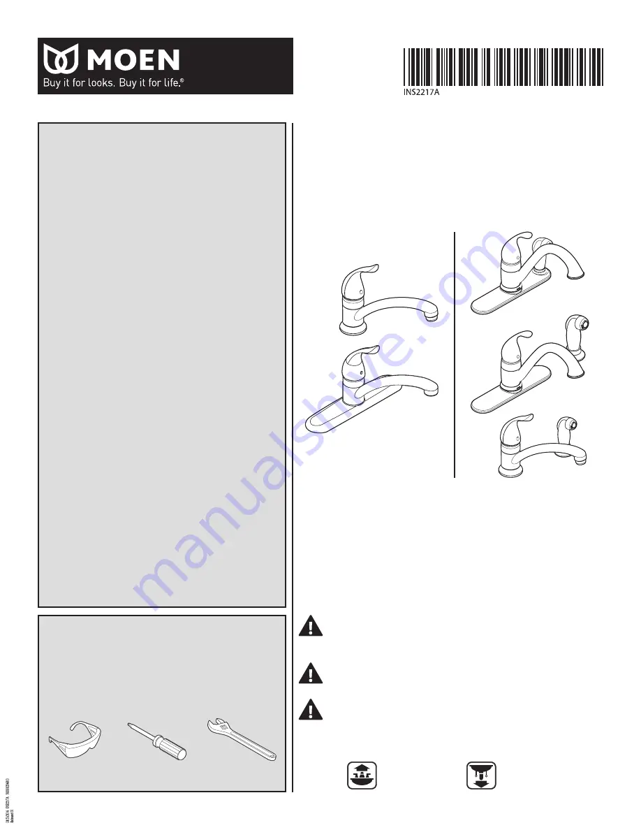 Moen INS2217A-10 Скачать руководство пользователя страница 1