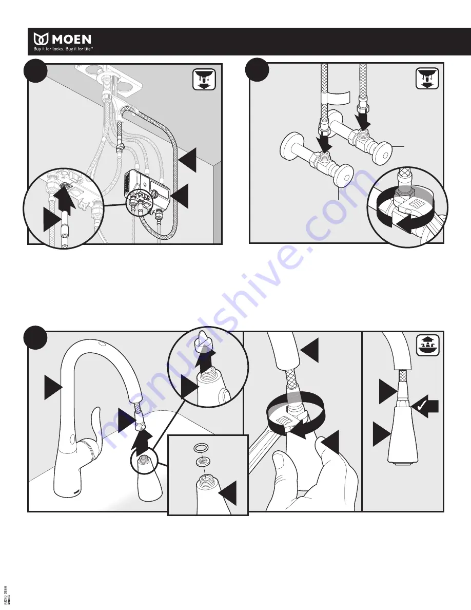 Moen MOTIONSENSE 7185E Series Installation Manual Download Page 12