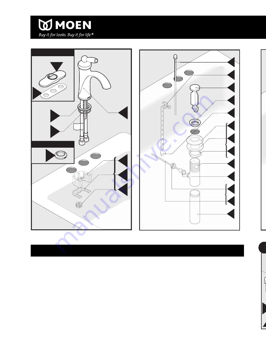 Moen One-Handle Lavatory Faucet Скачать руководство пользователя страница 2