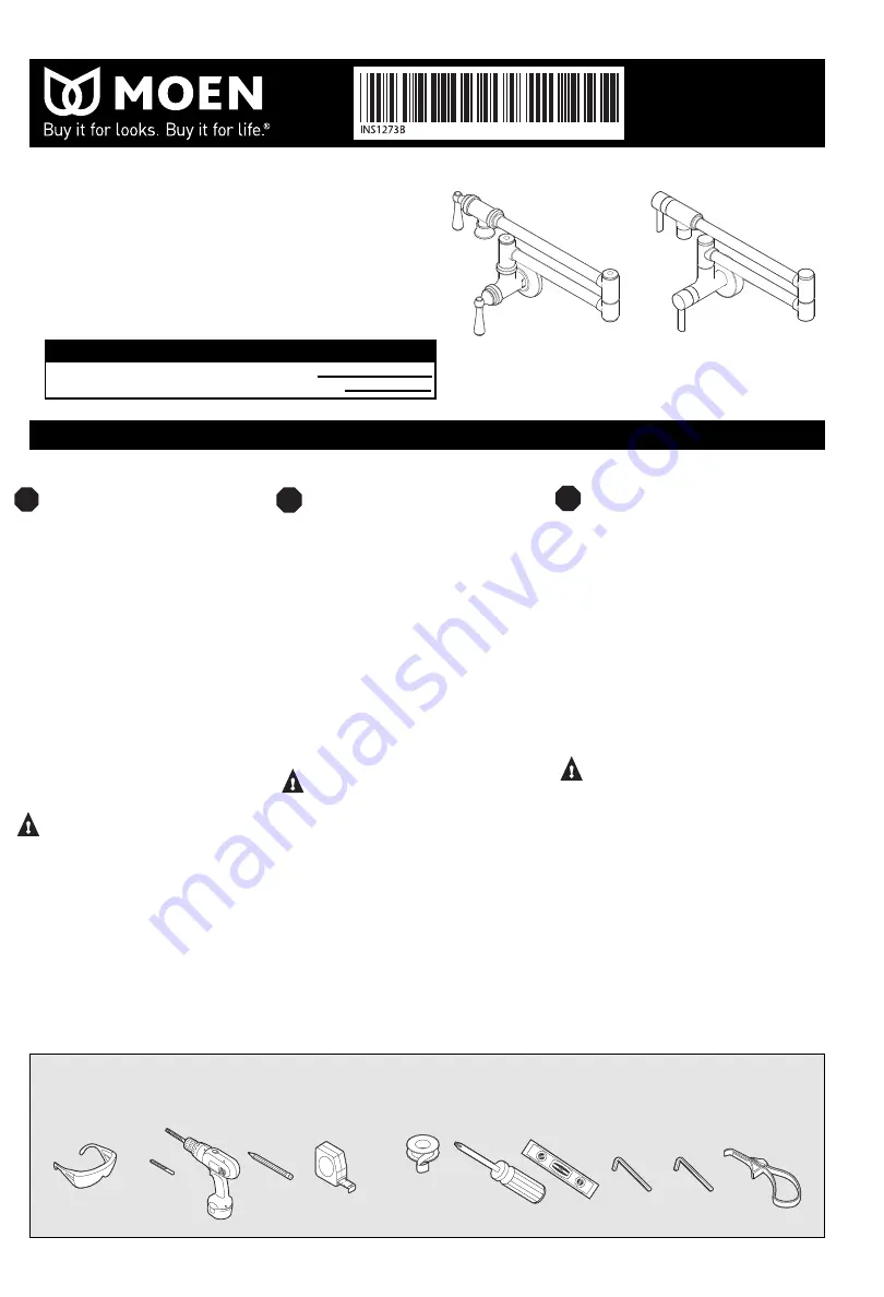 Moen S664 Скачать руководство пользователя страница 1