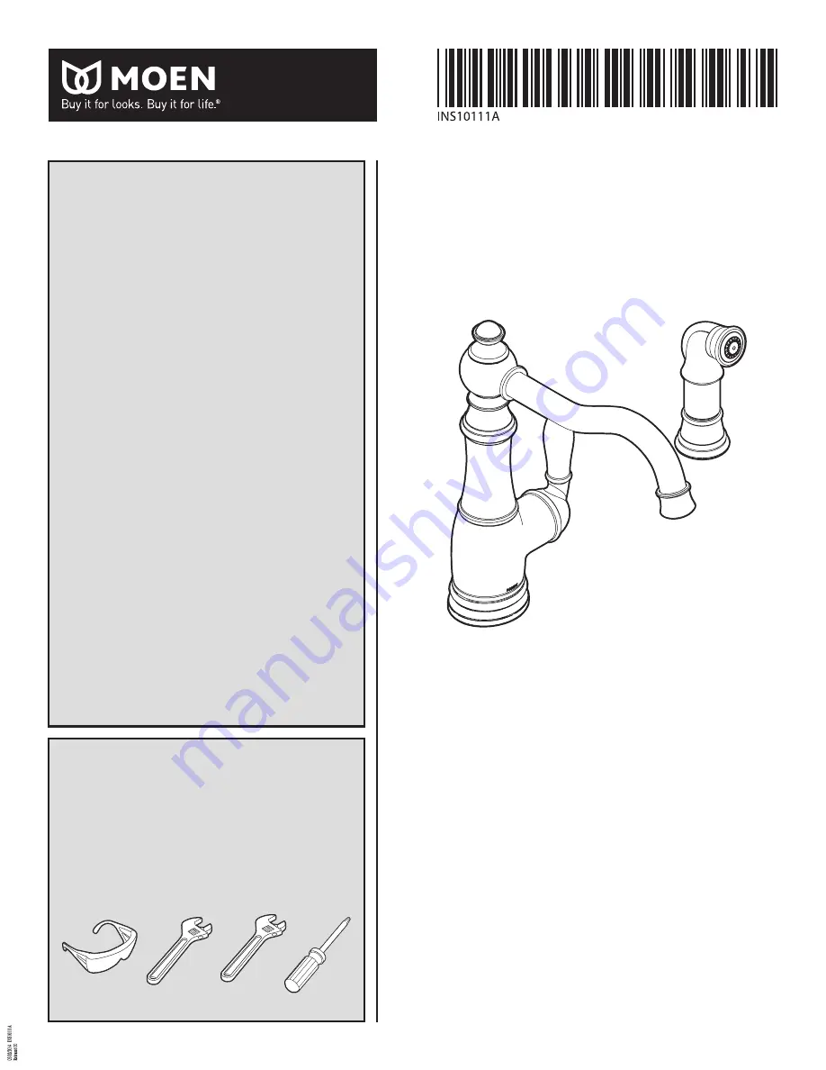 Moen S72101NL Скачать руководство пользователя страница 1