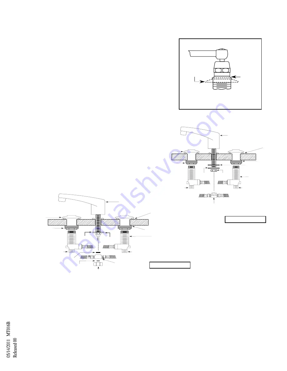 Moen SANI-STREAM 8130 Installation Instructions Download Page 2