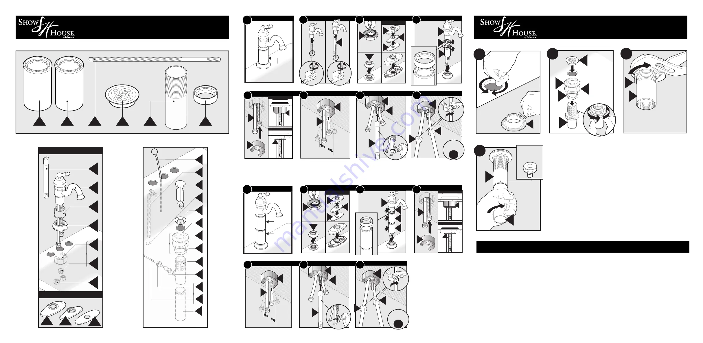 Moen SHOW HOUSE S115 Series Quick Start Manual Download Page 3