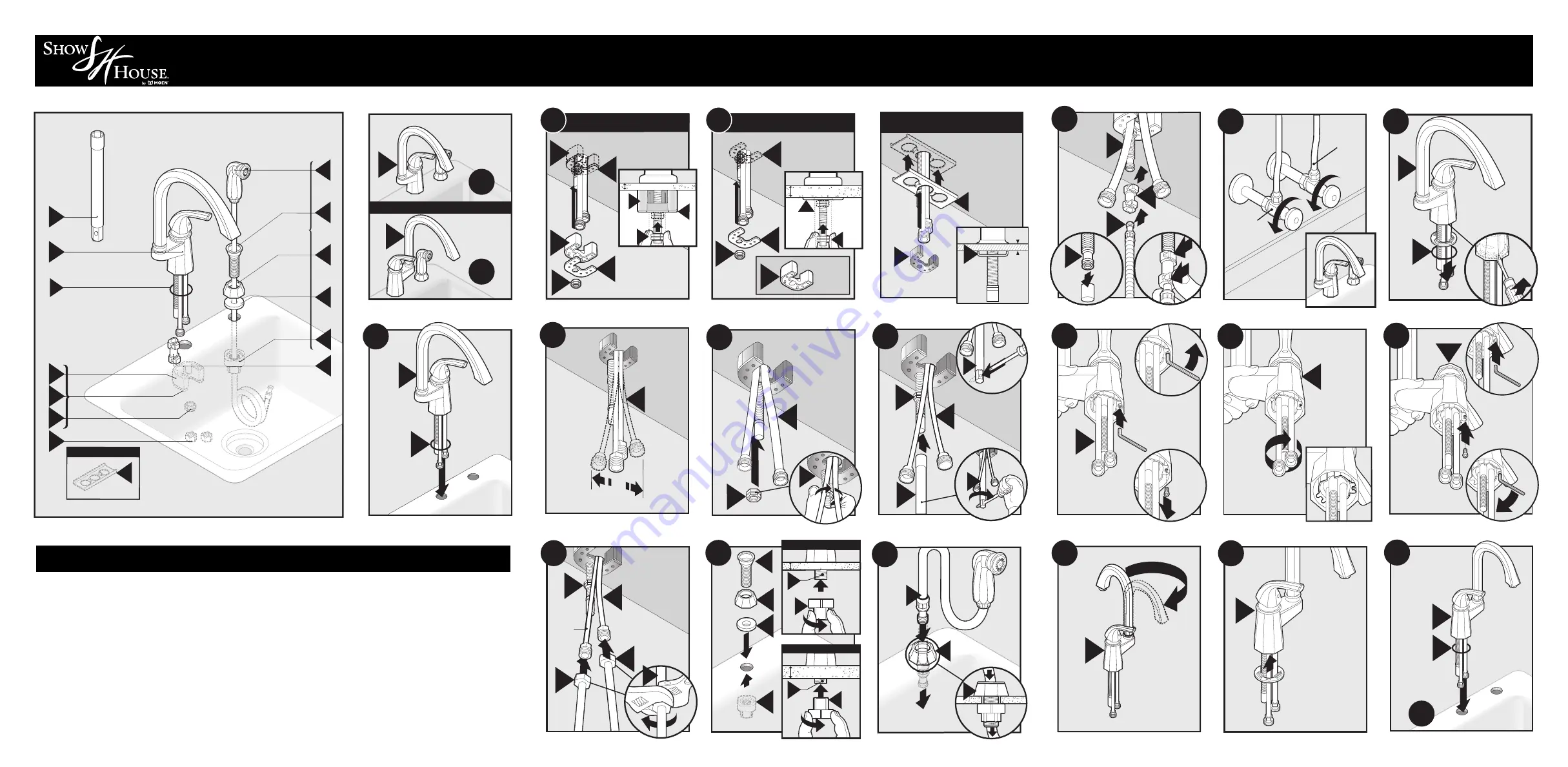 Moen Show House S741 Series Quick Start Manual Download Page 3