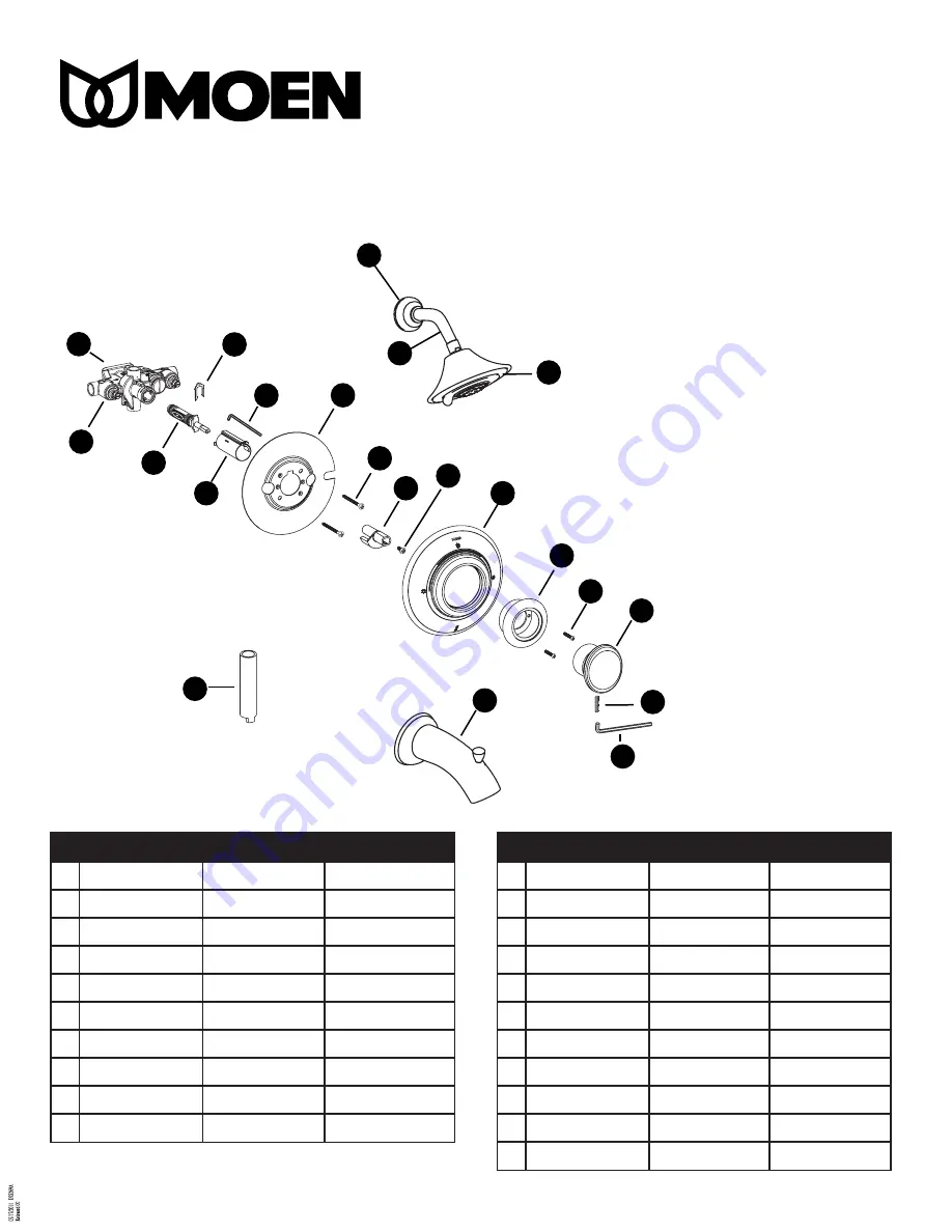 Moen T3160 Series Instructions Manual Download Page 1