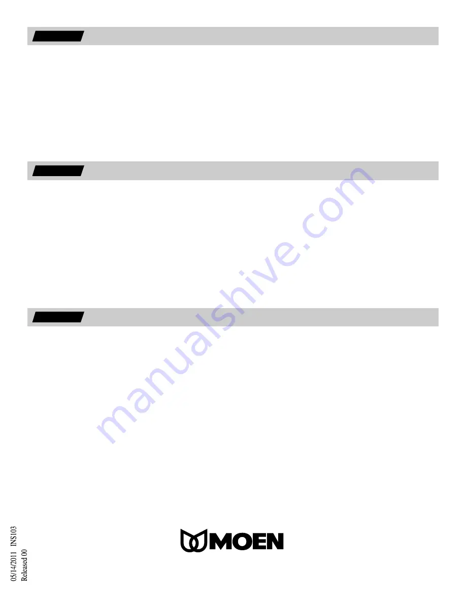 Moen T3191 Manual Download Page 8