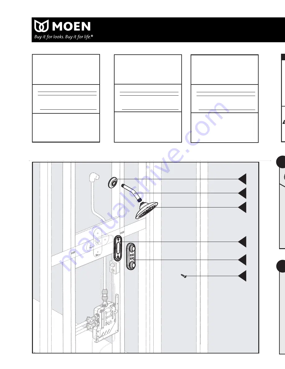 Moen T3405 SERIES Скачать руководство пользователя страница 2