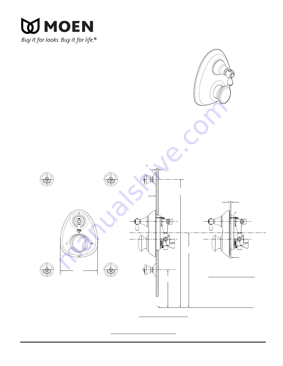 Moen T4111 SERIES Скачать руководство пользователя страница 2