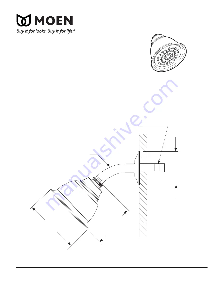 Moen T4111 SERIES Specification Sheet Download Page 3