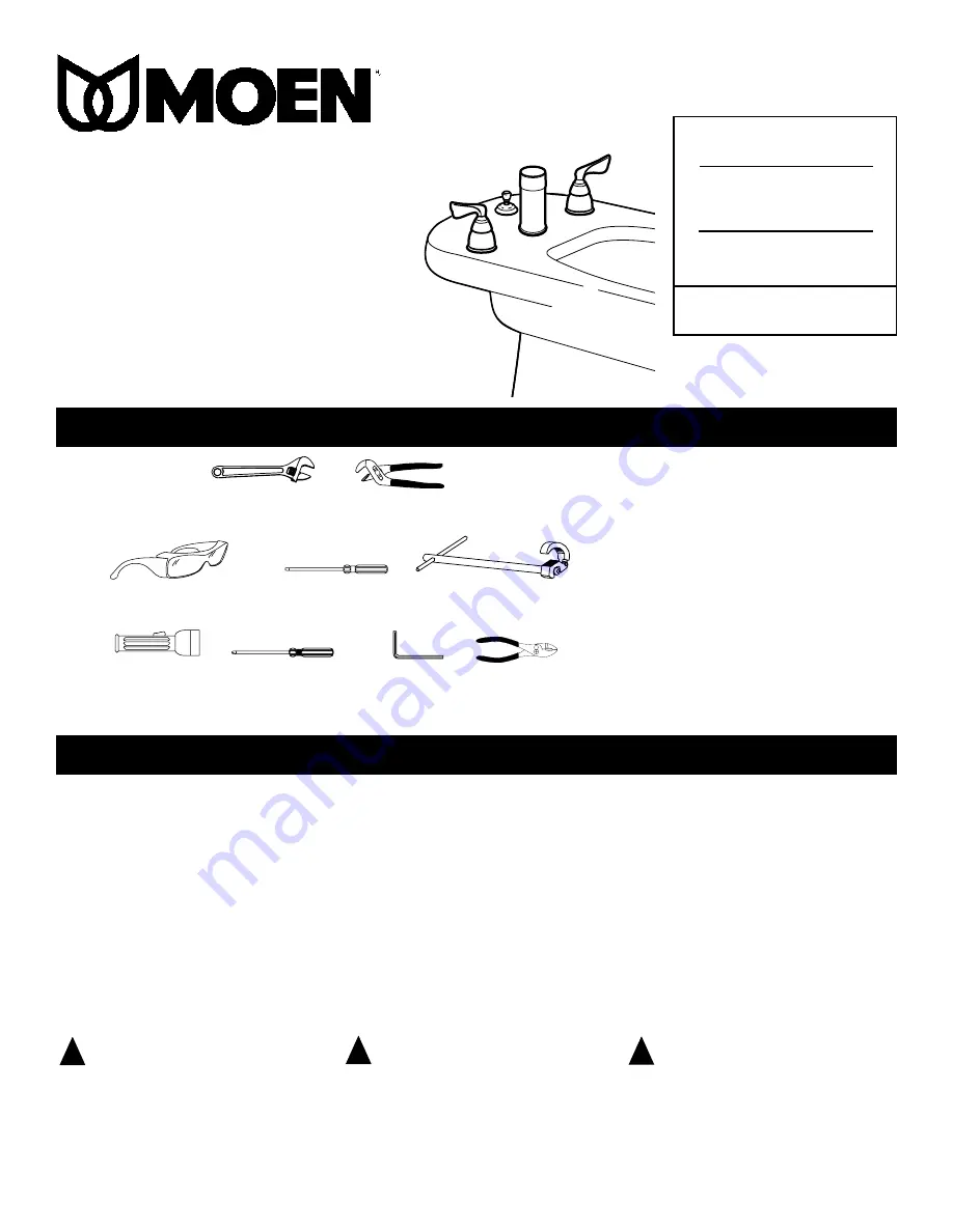 Moen T5280 Manual Download Page 1