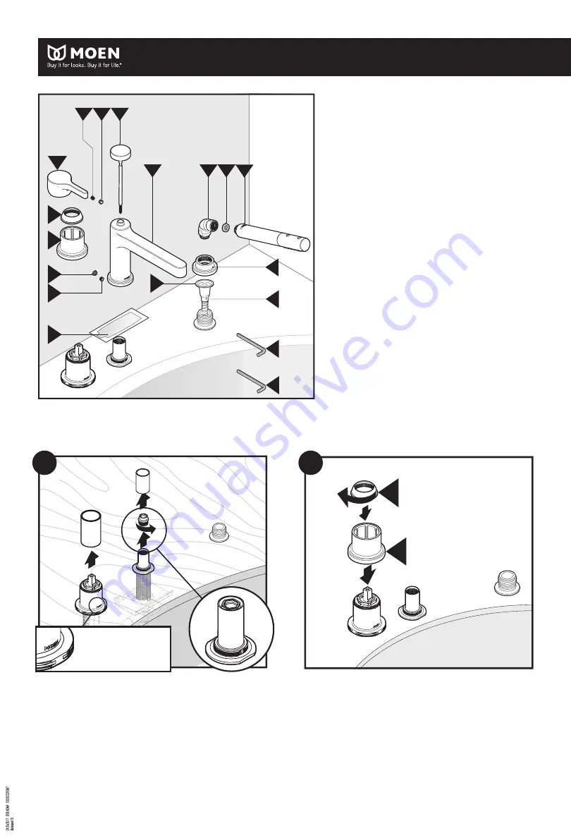 Moen T967 Скачать руководство пользователя страница 2